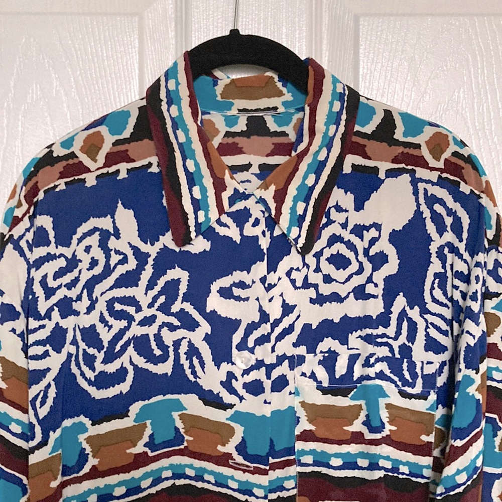 Vintage 100% silk top